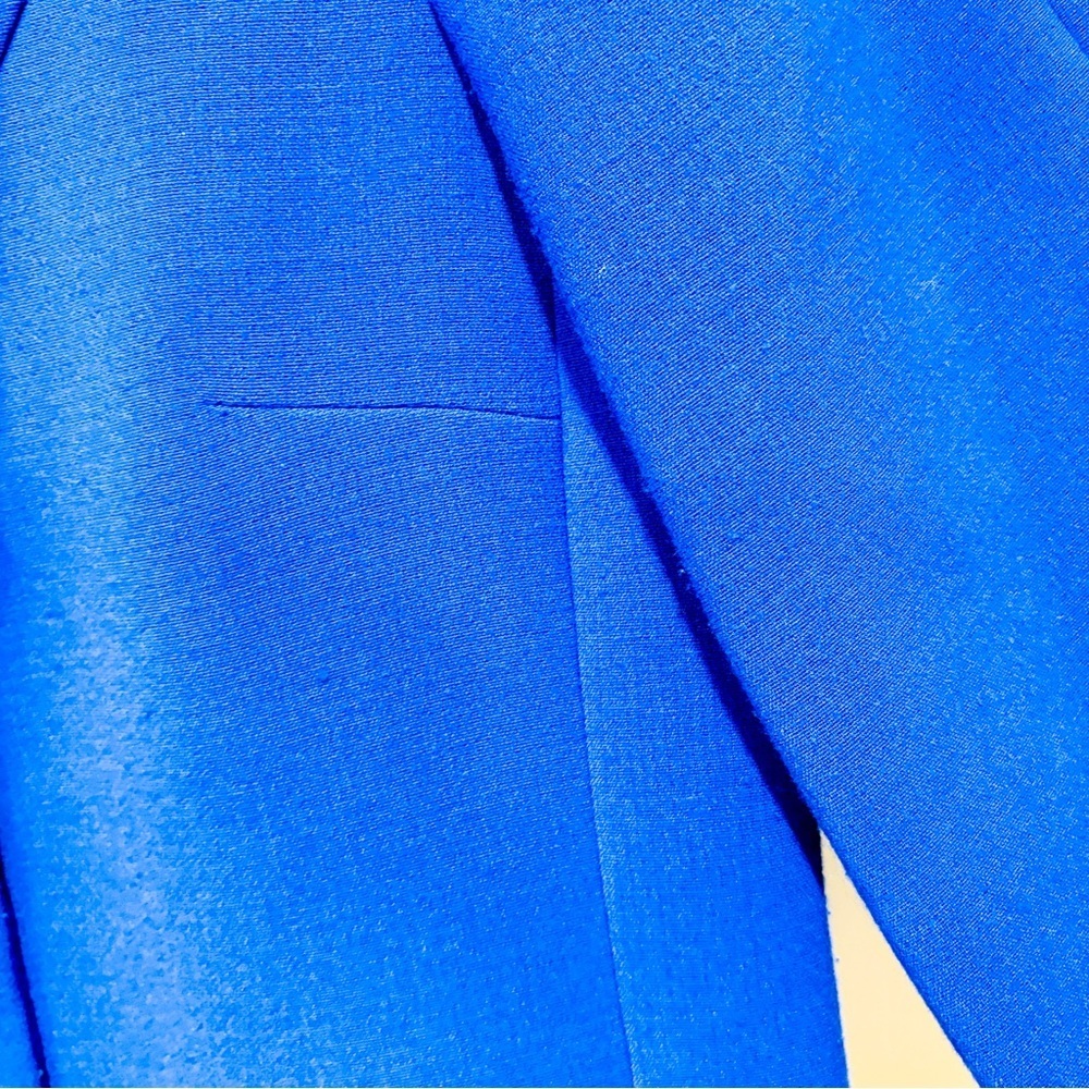 TAHARI ASL Indigo Cropped Blazer Double Breasted Jacket‎ Size 6 - Picture 4 of 10